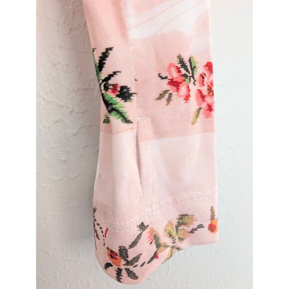 NWT Preen by Thornton Bregazzi Misha Top Pink Blouse Size XL Stretch Crepe $498 - Picture 9 of 10